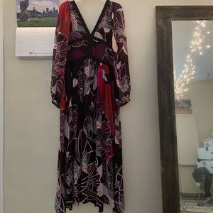Anthropologie maxi dress • floral • classy • large